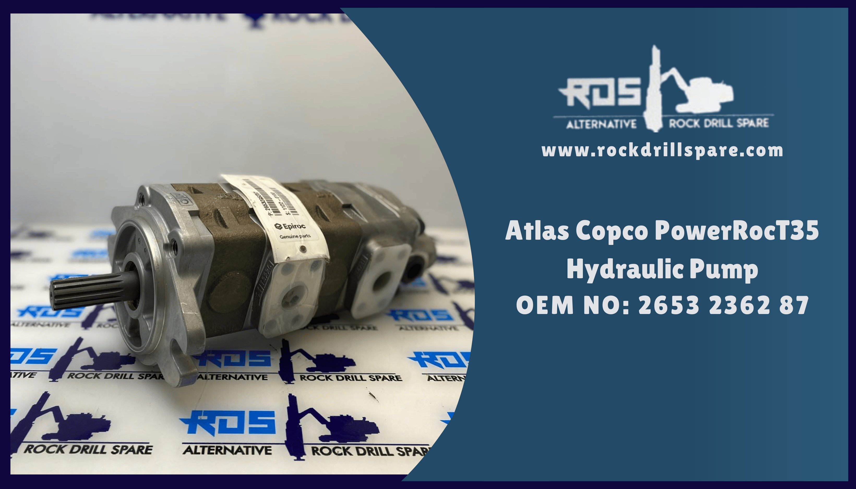 Atlas Copco PowerRocT35 - Hydraulic Pump - 2653 2362 87
