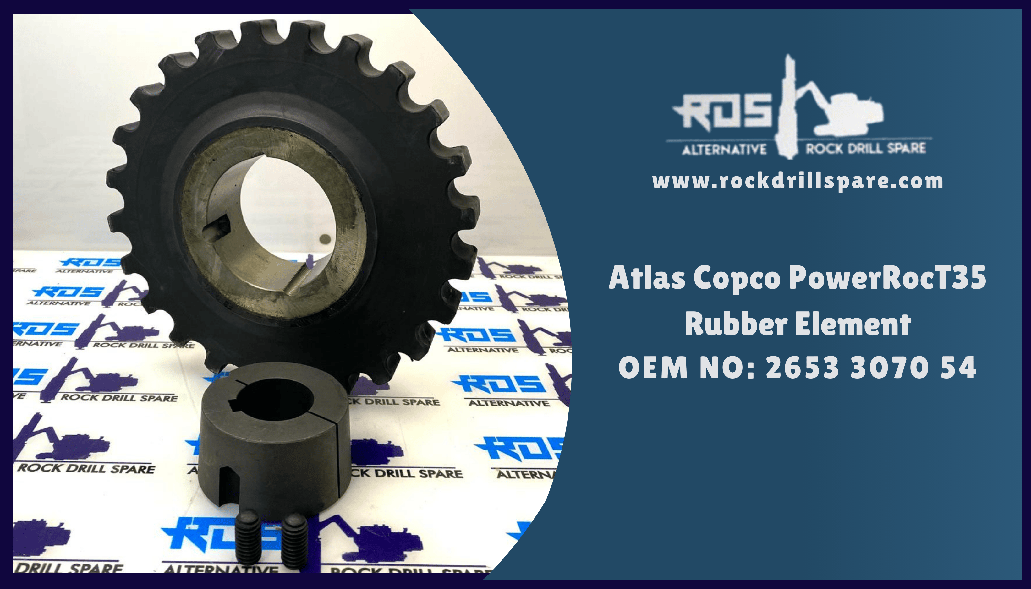 Atlas Copco PowerRocT35 - Rubber Element - 2653 3070 54